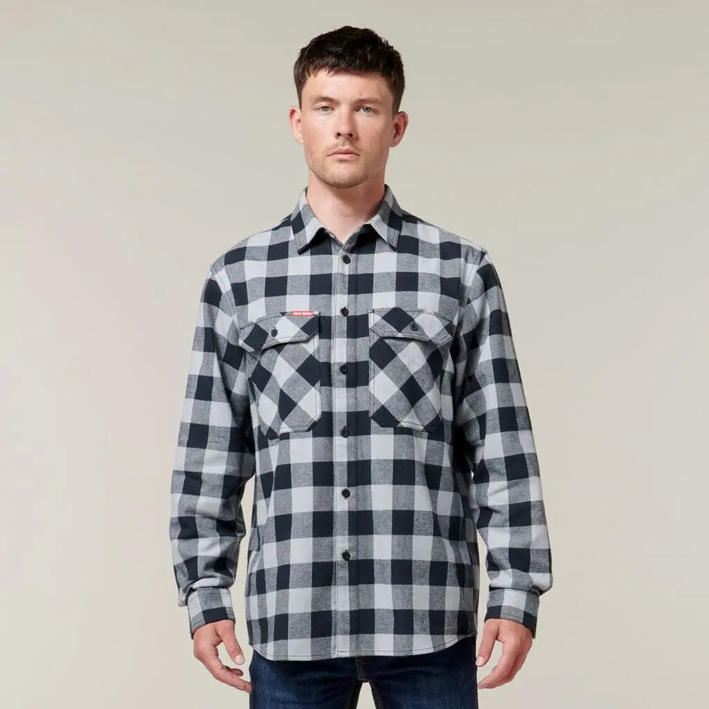 Hard Yakka Long Sleeve Check Flannel Shirt  Y07295 Hard Yakka